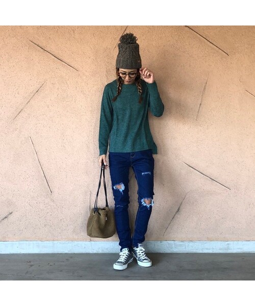 copine（コピン）の「【期間限定価格】ラウンドネックニットプルオーバー（3color）【クリックポスト対象商品】（ニット/セーター・レディース・その他）」の5枚目の写真