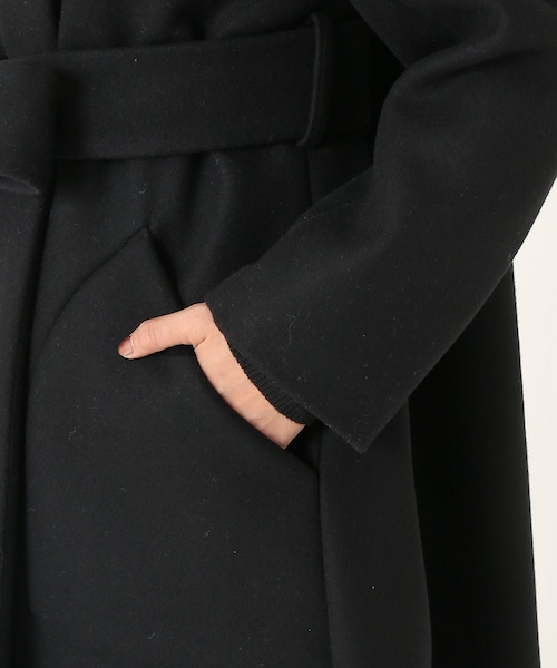 ヴェルメイユ パー イエナ メルトン テント ライン コート ロング リボン ヴェルメイユ パー イエナ メルトン テント ライン コート