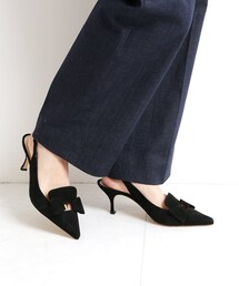 VERMEIL par iena | 《予約》NEBULONIE リボンバックストラップパンプス◆(シューズ)