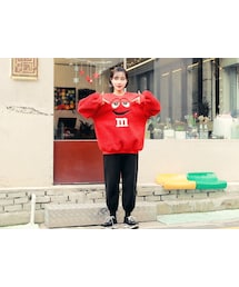 HOTPING | ボアカラーチョコレートプルオーバー(Tシャツ/カットソー)