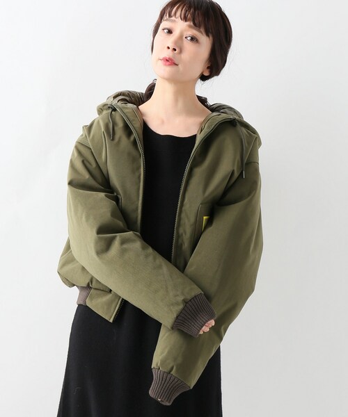 JOURNAL STANDARD（ジャーナルスタンダード）の「【BRUMAL】ダウンボンバー（ジャケット/アウター・ベージュ/XS/S）」の2枚目の写真