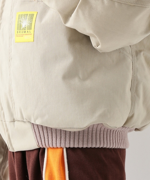 JOURNAL STANDARD（ジャーナルスタンダード）の「【BRUMAL】ダウンボンバー（ジャケット/アウター・ベージュ/XS/S）」の15枚目の写真