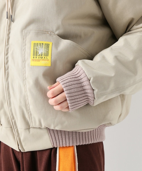JOURNAL STANDARD（ジャーナルスタンダード）の「【BRUMAL】ダウンボンバー（ジャケット/アウター・ベージュ/XS/S）」の11枚目の写真