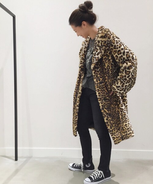 AP STUDIO（エーピーストゥディオ）の「STAND レオパードフェイクFUR