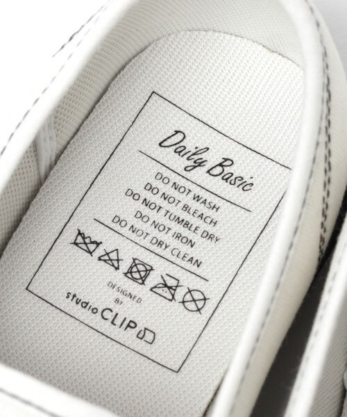 studio CLIP（スタディオクリップ）の「カラーキャンバススリッポン（シューズ・ホワイト/ブラック/レッド/ベージュ）」の18枚目の写真
