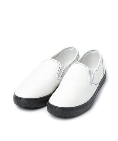 studio CLIP（スタディオクリップ）の「カラーキャンバススリッポン（シューズ・ホワイト/ブラック/レッド/ベージュ）」の6枚目の写真