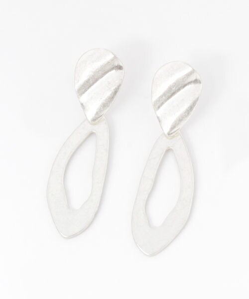 studio CLIP（スタディオクリップ）の「メタルドロッププレートピアス（アクセサリー・ゴールド/シルバー）」の2枚目の写真