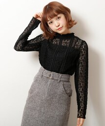 OUTLET | 立体レースプチハイプルオーバー(トップス)