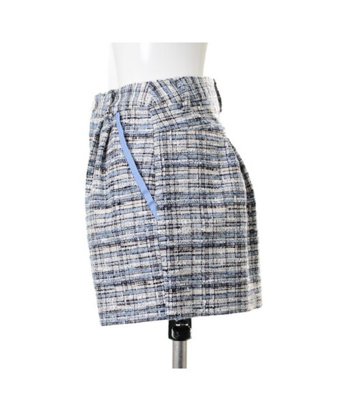 31 Sons de mode（トランテアン　ソン　ドゥ　モード）の「ツイードショートパンツ（パンツ・レディース・ピンク/ブルー・３６/３８）」の3枚目の写真