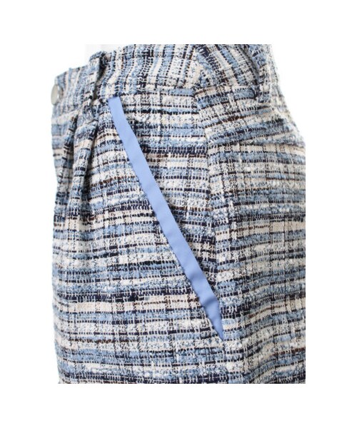 31 Sons de mode（トランテアン　ソン　ドゥ　モード）の「ツイードショートパンツ（パンツ・レディース・ピンク/ブルー・３６/３８）」の9枚目の写真
