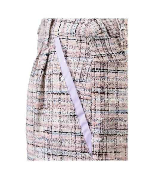 31 Sons de mode（トランテアン　ソン　ドゥ　モード）の「ツイードショートパンツ（パンツ・レディース・ピンク/ブルー・３６/３８）」の10枚目の写真