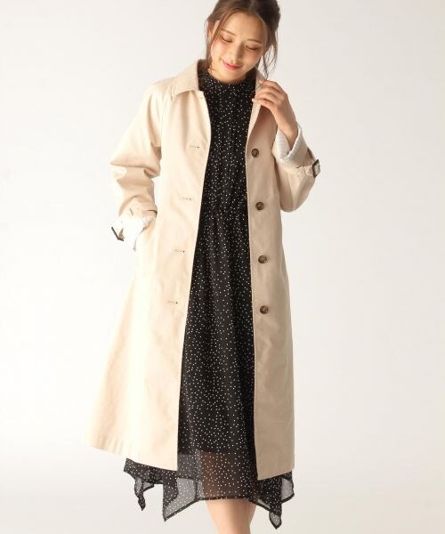 【新品タグ付き】mysty woman スタンドラグランWコート　M 白 mysty woman｜【古畑星夏さん着用アイテム】スタンドネック