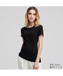 UNIQLO | リブクルーネックＴ（半袖）(Tシャツ/カットソー)