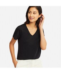 UNIQLO | スーピマコットンVネックＴ（半袖）(Tシャツ/カットソー)