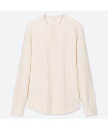 UNIQLO | ワッフルヘンリーネックT（長袖）(Tシャツ/カットソー)