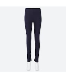 UNIQLO | リブスリットレギンス（10分丈）(レギンス/スパッツ)