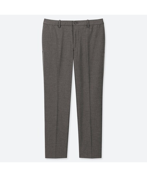 UNIQLO（ユニクロ）の「EZYアンクルパンツ（ウールライク・丈長め76cm）（その他パンツ・メンズ・BLACK 09/GRAY 06/NAVY 69・3XL/XS/4XL/L/M/XXL/S/XL）」の2枚目の写真