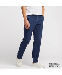 UNIQLO | EZYリラックスフィットアンクルパンツ（デニム・丈長め76cm）(その他パンツ)