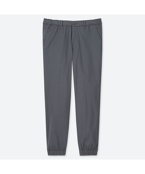 UNIQLO（ユニクロ）の「ジョガーパンツ（コットン・丈短め64cm）（その他パンツ・メンズ・BEIGE 32/DARK GRAY 08/NAVY 69/OLIVE 56・L/XXL/XL/M/S/4XL/3XL/XS）」の2枚目の写真