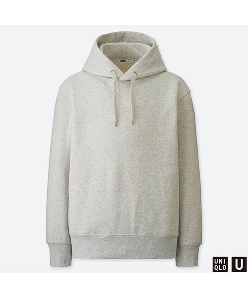 UNIQLO（ユニクロ）の「スウェットプルパーカ（長袖）（パーカー・メンズ・BLUE 67/PURPLE 74/BLACK 09/YELLOW 46/GRAY 03・L/M/S/XXL/XL）」の3枚目の写真