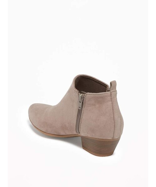 OLD NAVY（オールドネイビー）の「Sueded Ankle Boots for Women（ブーツ・レディース・Black/English Rose/New Taupe/Olive/Sidewalk Ends・Regular 6/Regular 7/Regular 8/Regular 9/Regular 10/Regular 11/Regular 7 1/2/Regular 8 1/2/Regular 9 1/2）」の10枚目の写真