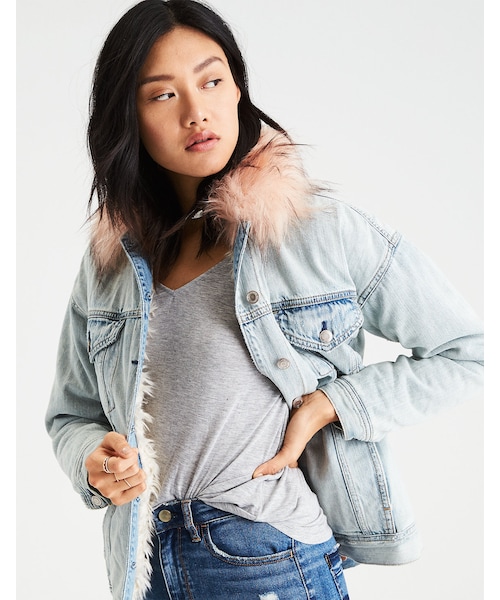 American Eagle（アメリカンイーグル）の「AEOフェイクファーラインド 