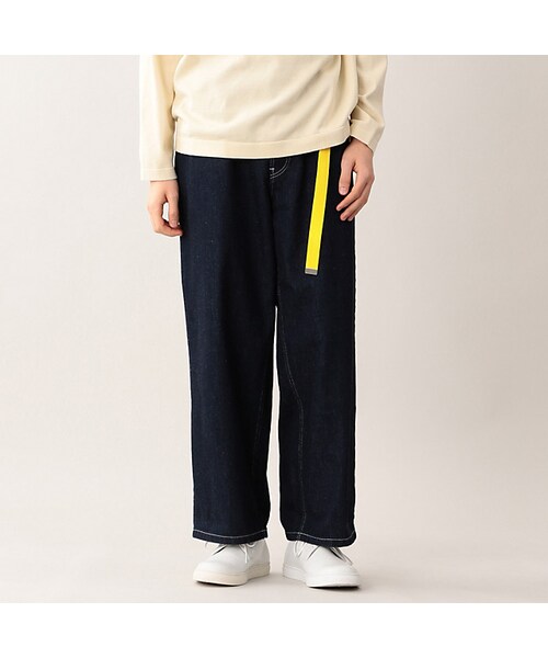 MP STORE（エムピーストア）の「デニムワイドパンツ（パンツ・レディース・ホワイト/ネイビー・5/6）」の2枚目の写真