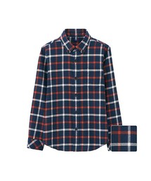 UNIQLO | BOYS フランネルチェックシャツ（長袖）(シャツ/ブラウス)