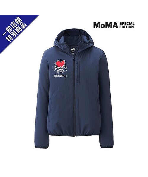✨美品✨パパスプラス❣️ニットジャケット　M　ブルー系　ストレッチ　春夏物 ハニーズ Honeys 撥水加工ハーフ丈ブルゾン アウター ブルゾン