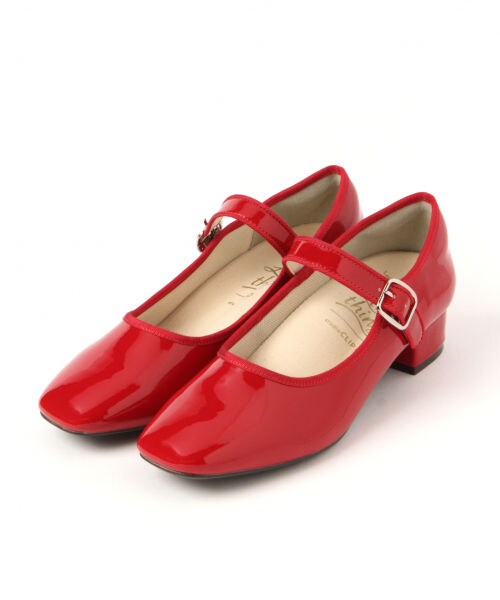 studio CLIP(スタディオクリップ)の「ストラップスクエアパンプス(シューズ・シルバー/ブラック/レッド)」の3枚目の写真