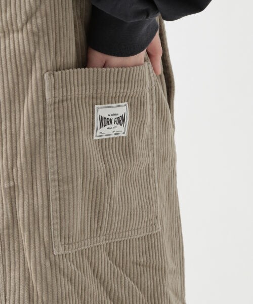 studio CLIP（スタディオクリップ）の「コーデュロイジャンパースカート（スカート・ブラック/ベージュ）」の10枚目の写真