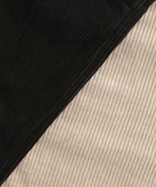 studio CLIP（スタディオクリップ）の「コーデュロイジャンパースカート（スカート・ブラック/ベージュ）」の12枚目の写真