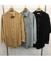sulvam | sulvam[サルバム]　GABARDINE STAND COLLAR SHIRT(シャツ/ブラウス)