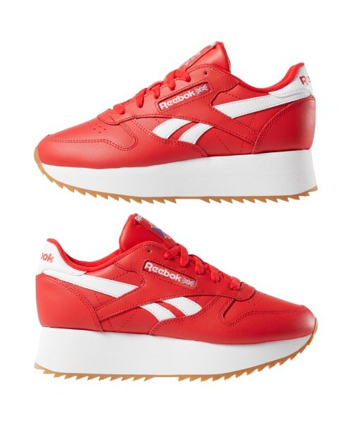 Reebok（リーボック）の「クラシックレザー [CL LTHR DOUBLE EF]（その他・ブラック/ホワイト/プライマルレッド/プライマルレッド/ホワイト/クラッシュドコバルト）」の16枚目の写真