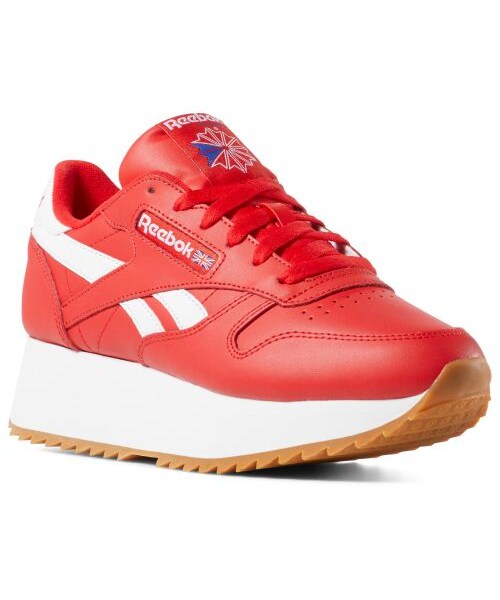 Reebok（リーボック）の「クラシックレザー [CL LTHR DOUBLE EF]（その他・ブラック/ホワイト/プライマルレッド/プライマルレッド/ホワイト/クラッシュドコバルト）」の9枚目の写真