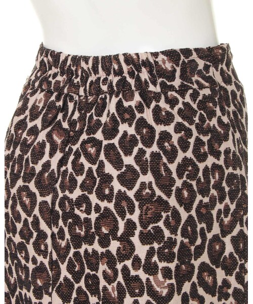 INGNI（イング）の「【春の新作】レオパード柄ジップナロー／スカート（スカート・レディース・ﾍﾞｰｼﾞｭ/ﾋｮｳ・M）」の4枚目の写真