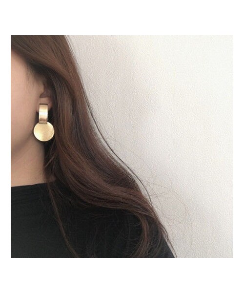 copine（コピン）の「プレートサークルピアス(3type)【クリックポスト対象商品】（ピアス（両耳用）・レディース・その他）」の5枚目の写真