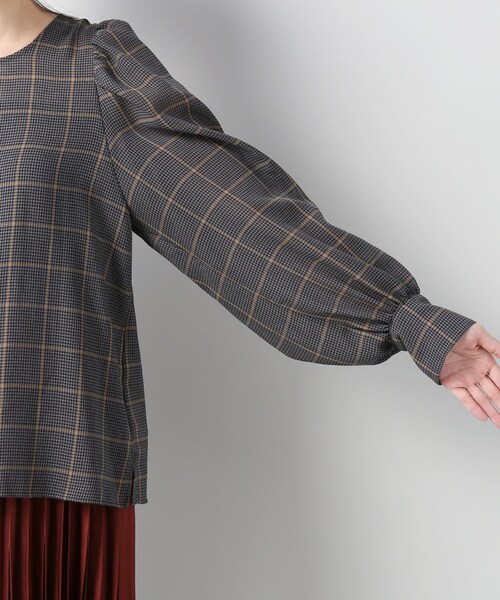 Spick &amp; Span - Spick and Span トラッカーチェックスタンドブラウス Spick & Span（スピックアンドスパン）の「トラッカーチェック