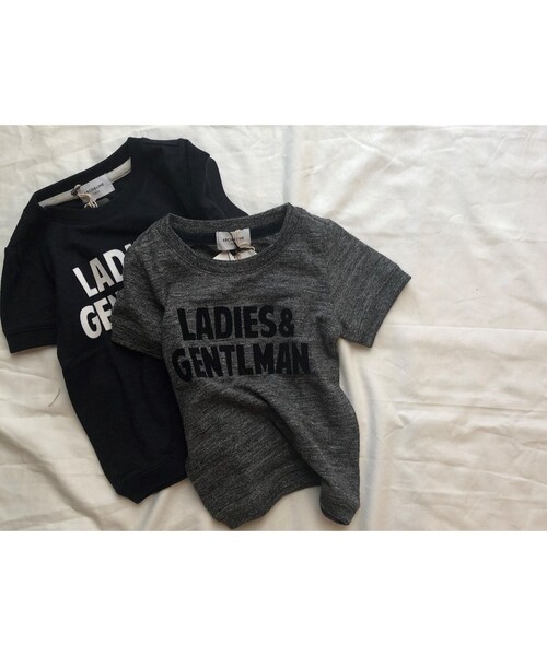 cache cache（カシュ カシュ）の「ARCH&LINE　SLUB LADIES  GENTLMAN TEE（GREY）kids（Tシャツ/カットソー・キッズ・その他）」の3枚目の写真