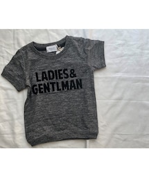 cache cache | ARCH&LINE　SLUB LADIES GENTLMAN TEE（GREY）FREE(Tシャツ/カットソー)