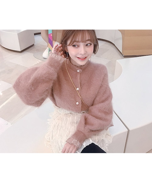 dholic - 【新品定価13400円】chuu テリテリアンゴラカーディガン 新品定価13400円】chuu テリテリアンゴラカーディガン