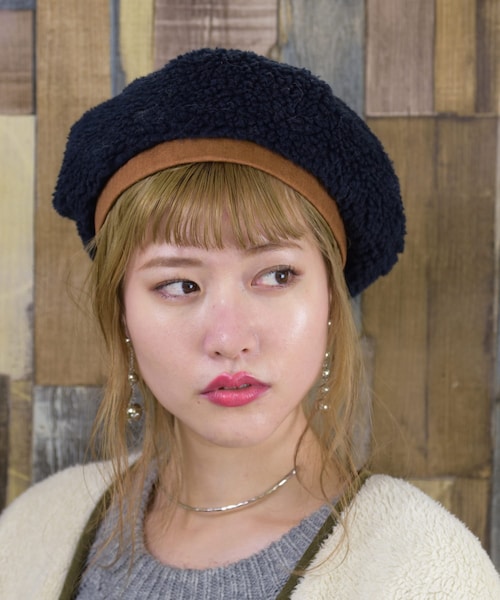 OVERRIDE（オーバーライド）の「override Boa Beret（帽子・レディース・WHITE(06)/NAVY(71)/BROWN(91)）」の3枚目の写真