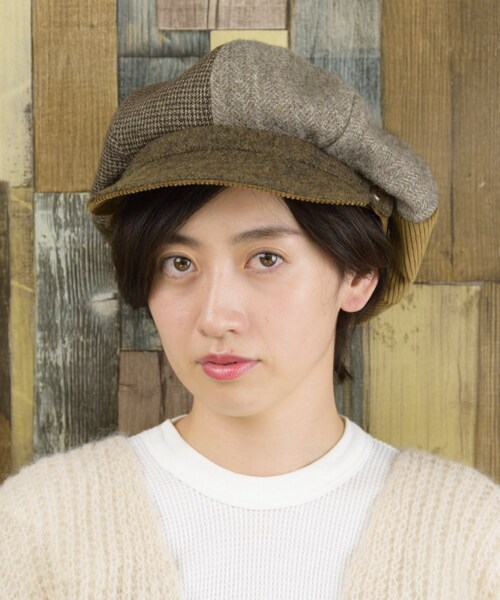 OVERRIDE（オーバーライド）の「override Patchy Baker Cap（帽子・レディース・NAVY(71)/BROWN(91)）」の6枚目の写真