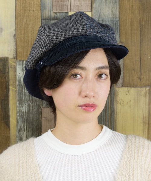 OVERRIDE（オーバーライド）の「override Patchy Baker Cap（帽子・レディース・NAVY(71)/BROWN(91)）」の2枚目の写真
