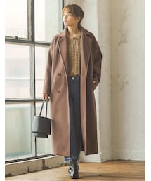 Re:EDIT | フェイクウールダブルチェスターコート(ジャケット/アウター)