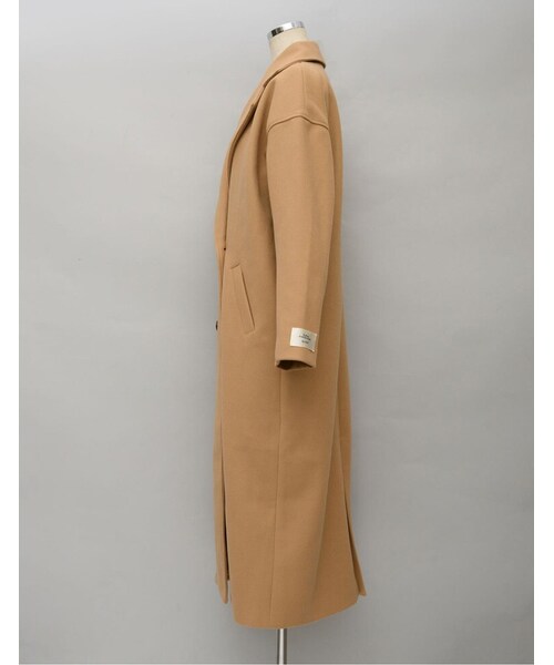 Re:EDIT（リエディ）の「フェイクウールダブルチェスターコート（ジャケット/アウター・レディース・ブラック/ベージュ/ブラウン/カーキ・M/L）」の7枚目の写真