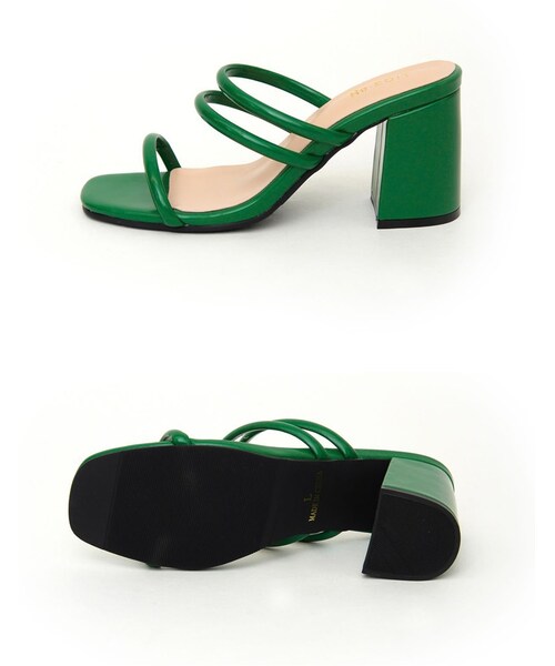 Re:EDIT（リエディ）の「エナメルメニーベルトブリッジソールサンダル（シューズ・レディース・ブラック/キャメル/シルバー/ゴールド/グリーン/テラコッタ・S/M/L/LL）」の7枚目の写真