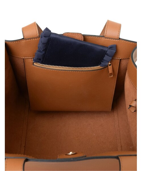 Re:EDIT（リエディ）の「Re:EDIT×人気ブロガーcoco-eririkoコラボ スクエアバッグ（バッグ・レディース・ホワイト/ベージュ/キャメル/シルバー・フリーサイズ）」の12枚目の写真