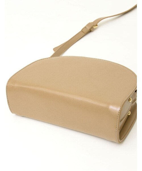 Re:EDIT（リエディ）の「ハーフムーンショルダーバッグ（バッグ・レディース・ベージュ/ブラック・フリーサイズ）」の9枚目の写真