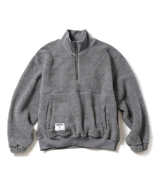 BILLIONAIRE BOYS CLUB(ビリオネア・ボーイズ・クラブ)の「BILLIONAIRE BOYS CLUB P's AUTOGRAPH HALF ZIP FLEECE BLOUSON (JP EXCLUSIVE)(フォーマルスーツ/小物・S/M/L/XL・BLACK/NAVY/GREY)」の1枚目の写真